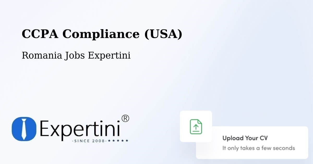 CCPA Privacy Rights & Compliance Notice – Comuna Lăpuşata - Romania Jobs Expertini